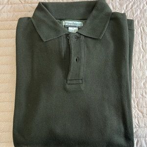 NWOT cotton and leather jersey L